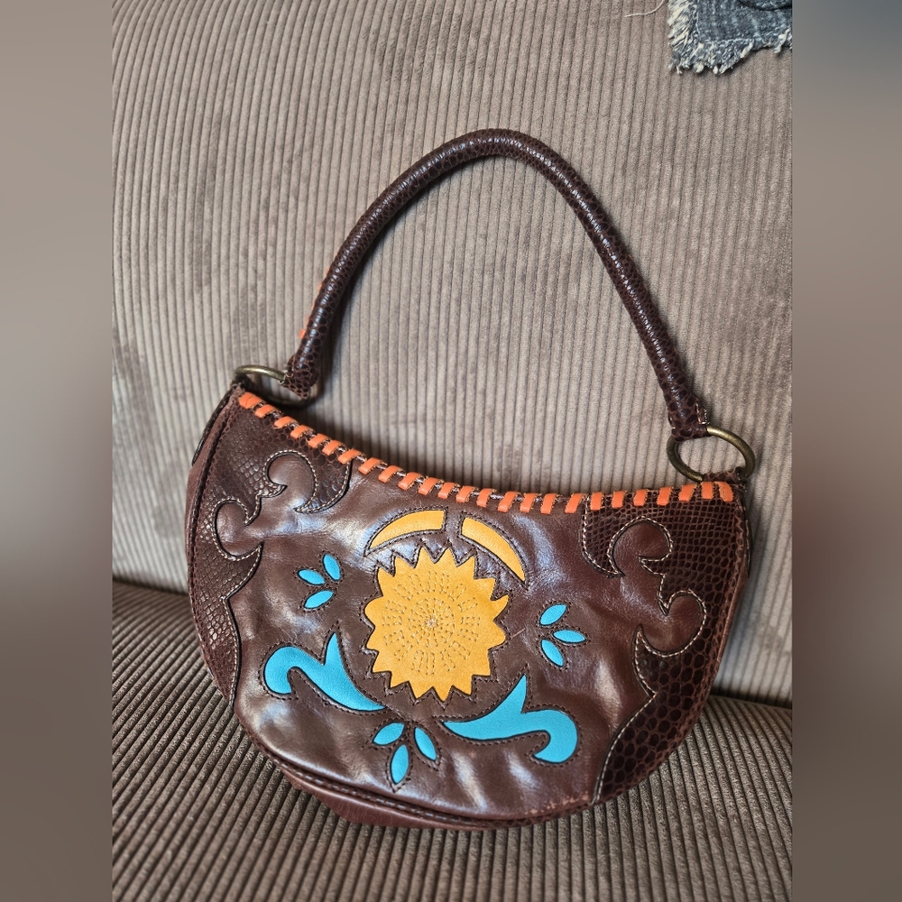 BCBG Detailed Leather Mini Hobo